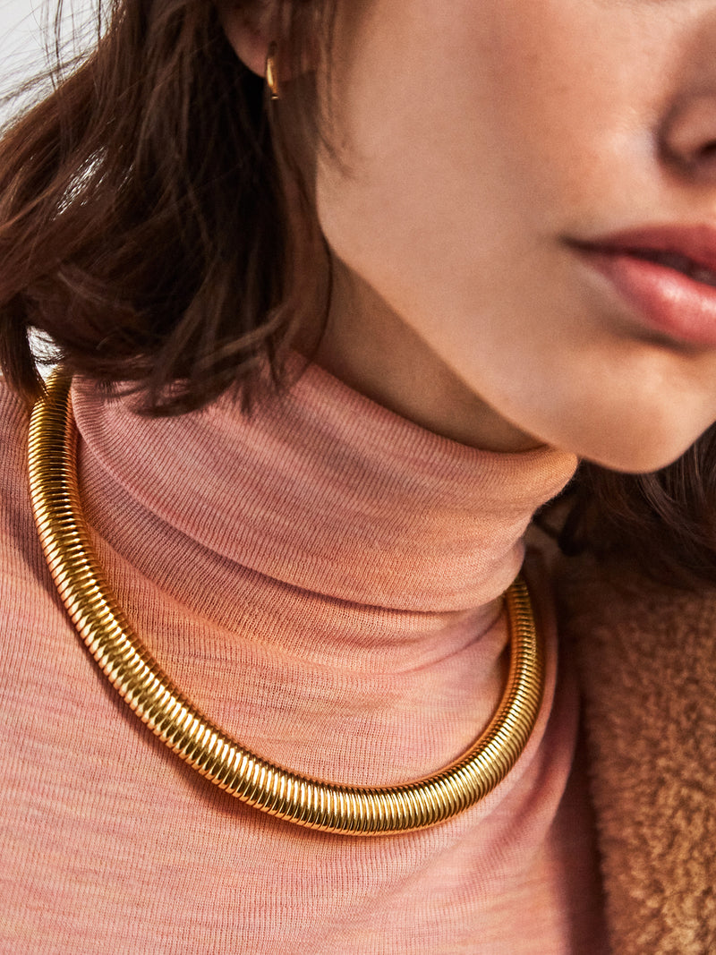 BaubleBar Emanuella Collar Necklace - Gold collar necklace