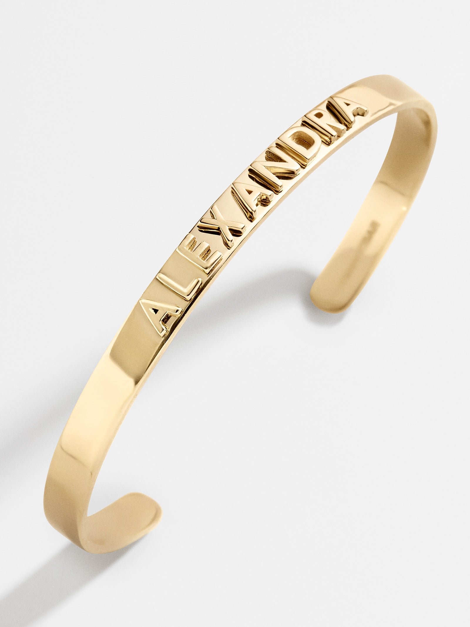 Opening Cuff Bracelet 18K Gold Plated Geometric Design