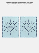 BaubleBar Wild At Heart Kids' Custom Blanket - Light Blue/Navy - Get Gifting: Enjoy 20% Off​