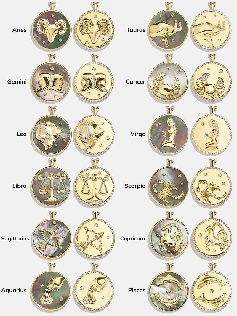 BaubleBar Zodiac 18K Gold Medallion Necklace - 
    Enjoy an extra 20% off sale - This Week Only
  
