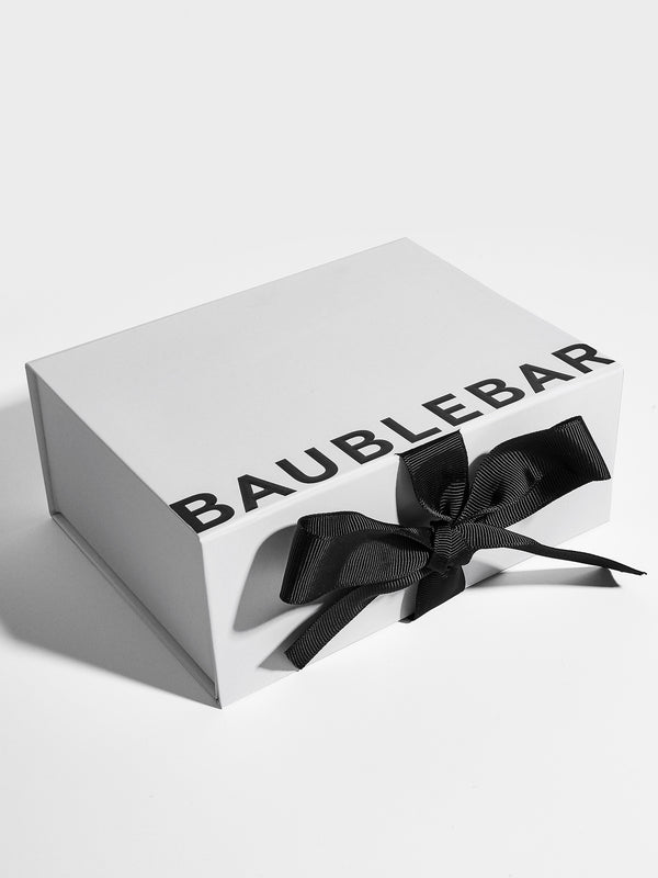 Large White Gift Box With Bow - Large