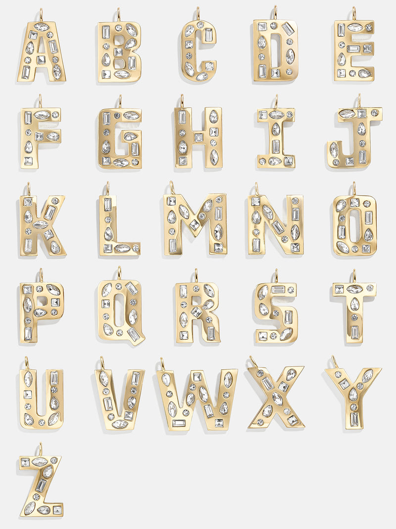 BaubleBar Gem Alpha Charm - Gold - 
    Enjoy an extra 20% off sale - This Week Only
  
